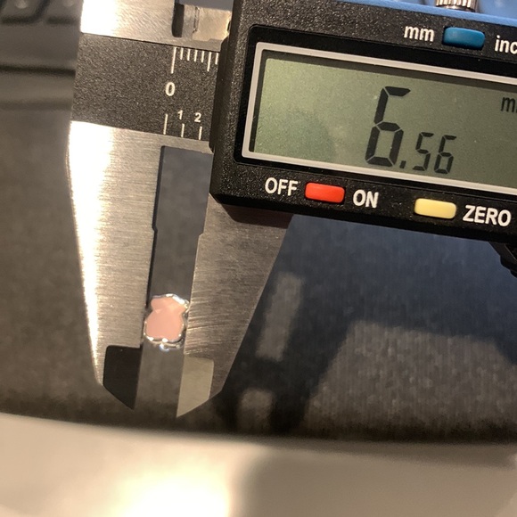 Tous Pink Silver ROSE QUARTZ Stone Earrings Silver Studs - Picture 6 of 12